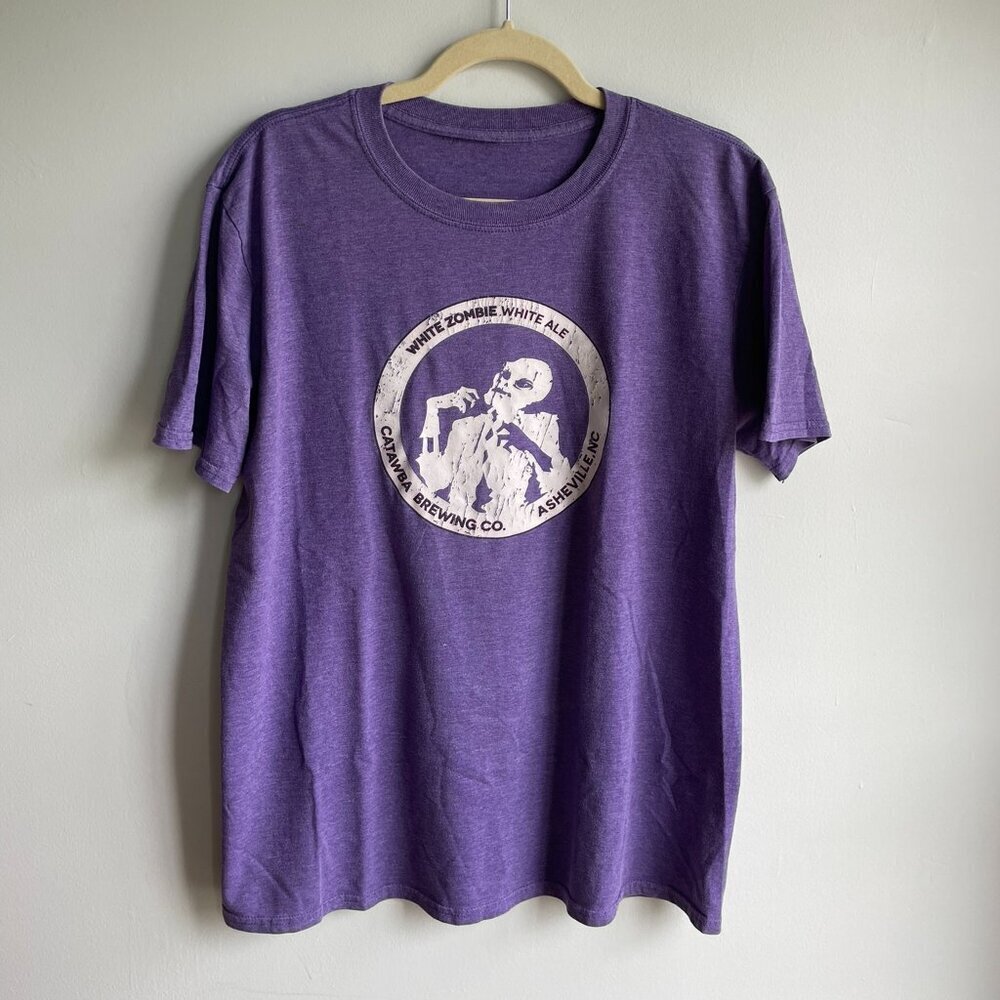 White Zombie White Ale Catawba Brewing Co. – Graphic Tee Purple – Size M/L​​​